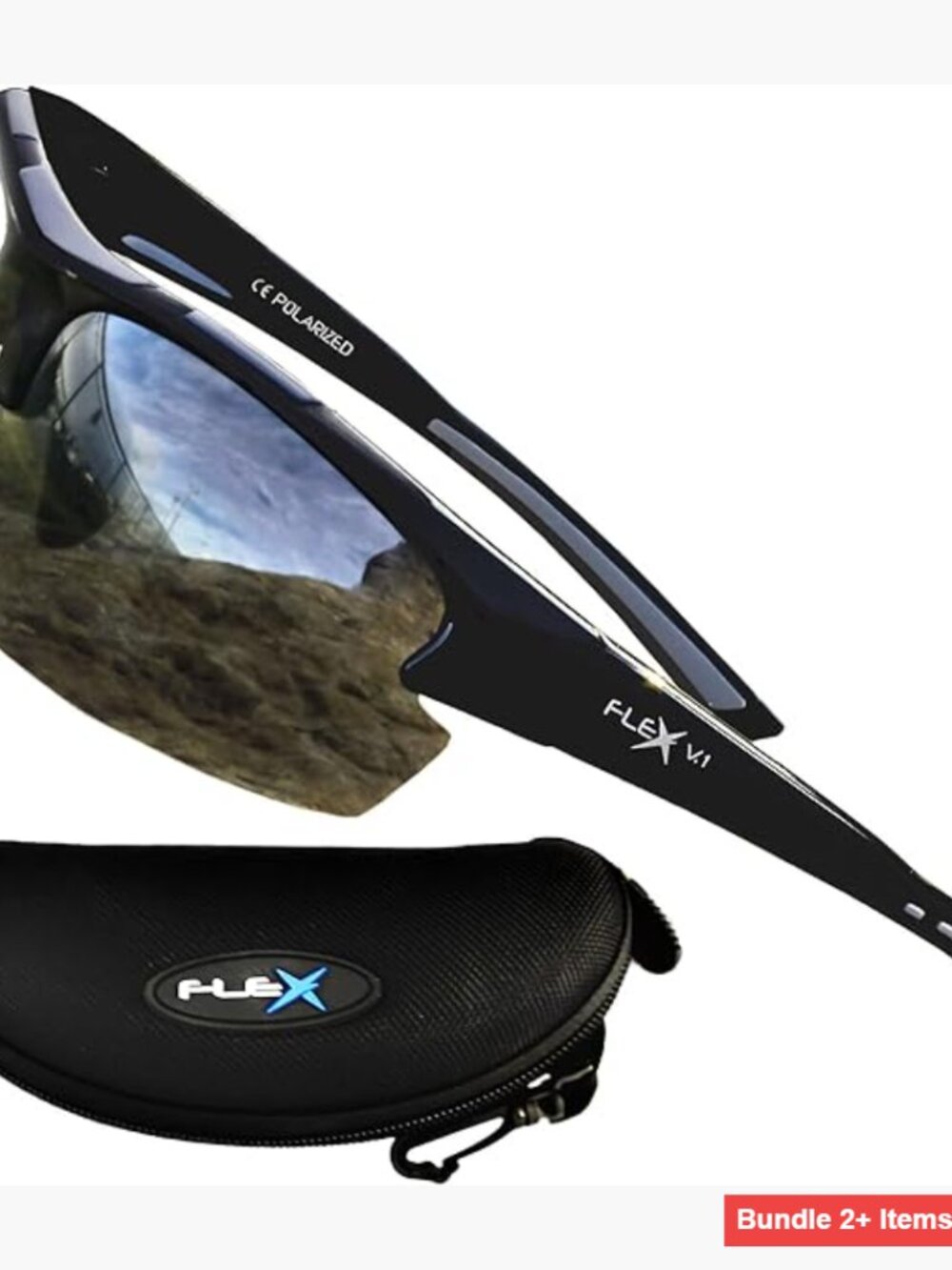 Polarized Sports Sunglasses Universal Fit TR90 Frame HD Lens